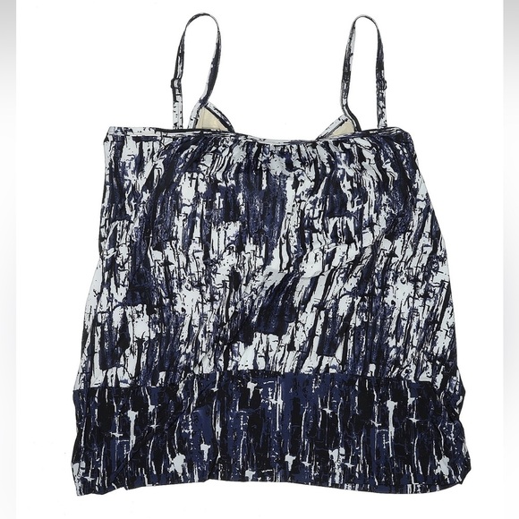 Swimsuits for All Lightweight Scoop Neck Blouson Tankini Top Plus Size 34 NWT - Picture 3 of 8